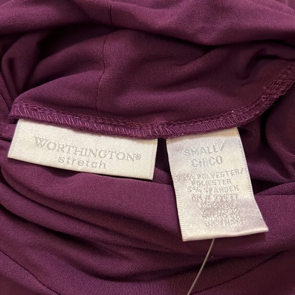 Pull Col Montant WORTHINGTON Pour Femme - Couleur Rose Garden, Taille PS, Neuf Avec étiquettes